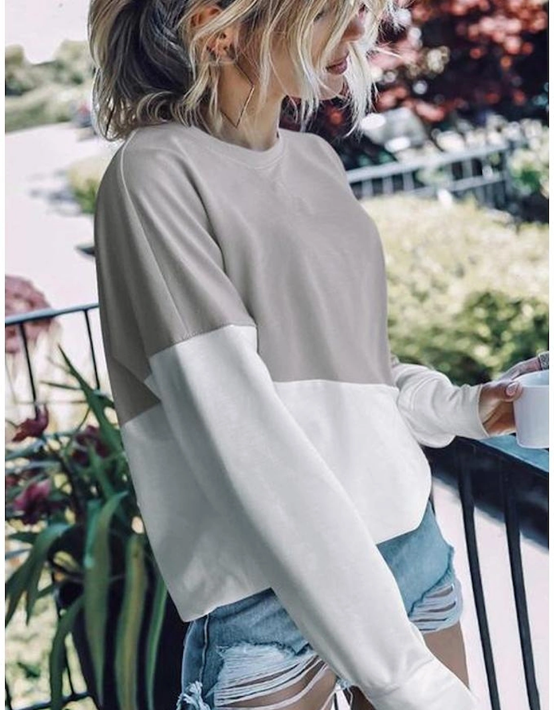 Patchwork Dropped Shoulder Sweatshirt, 16 of 15