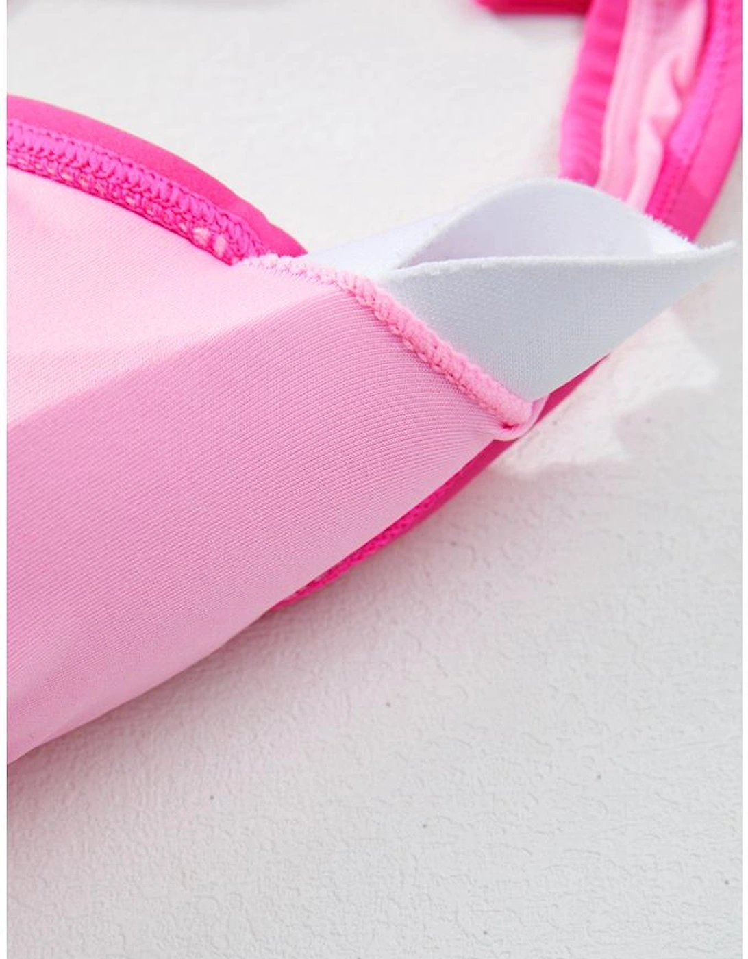 Rose Red Square Neck Knotted Shoulder Open Back One Piece Swimsuit, 15 of 14