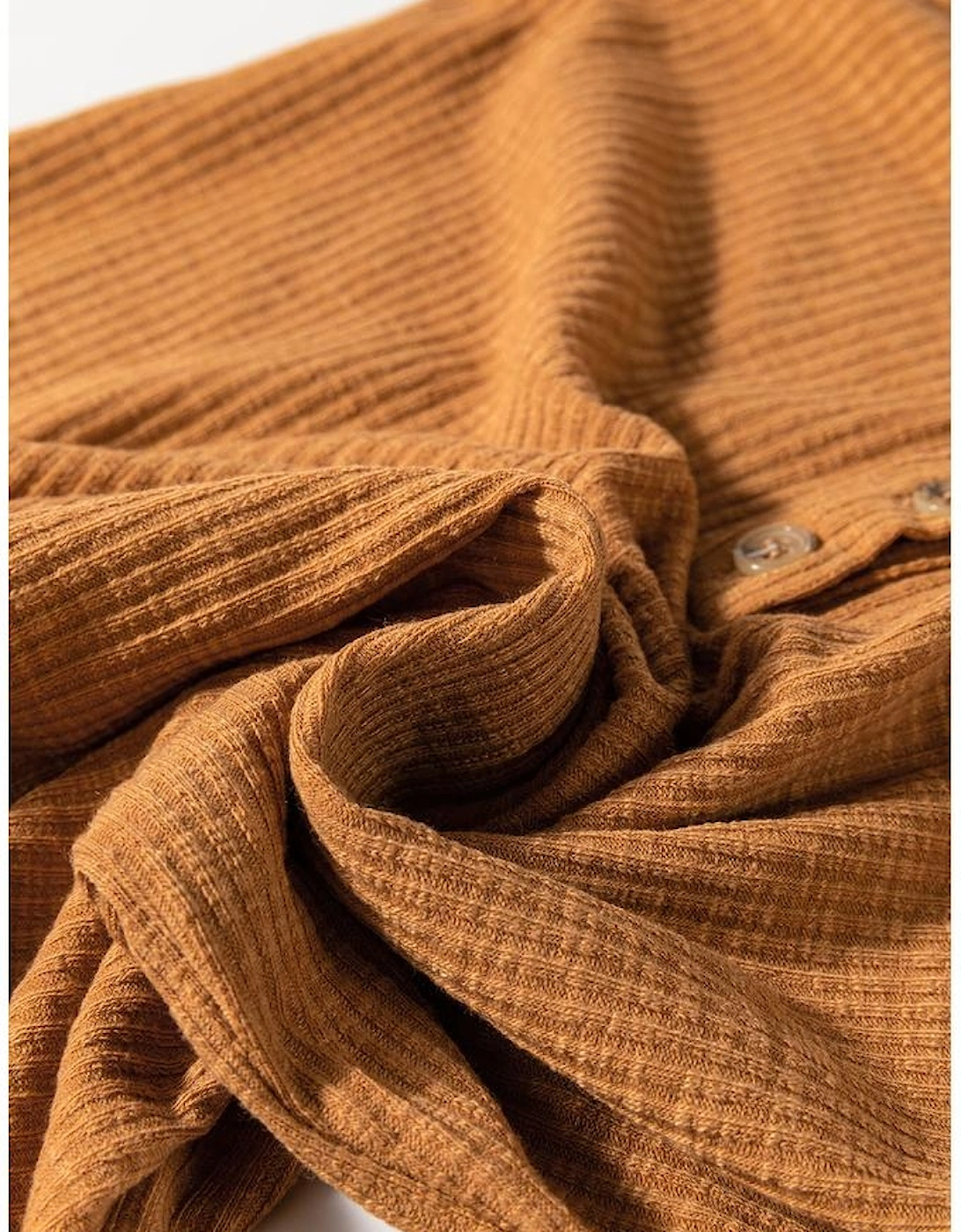 Straw Yellow Ribbed Front Knot Buttoned Thin Strap Tank Top