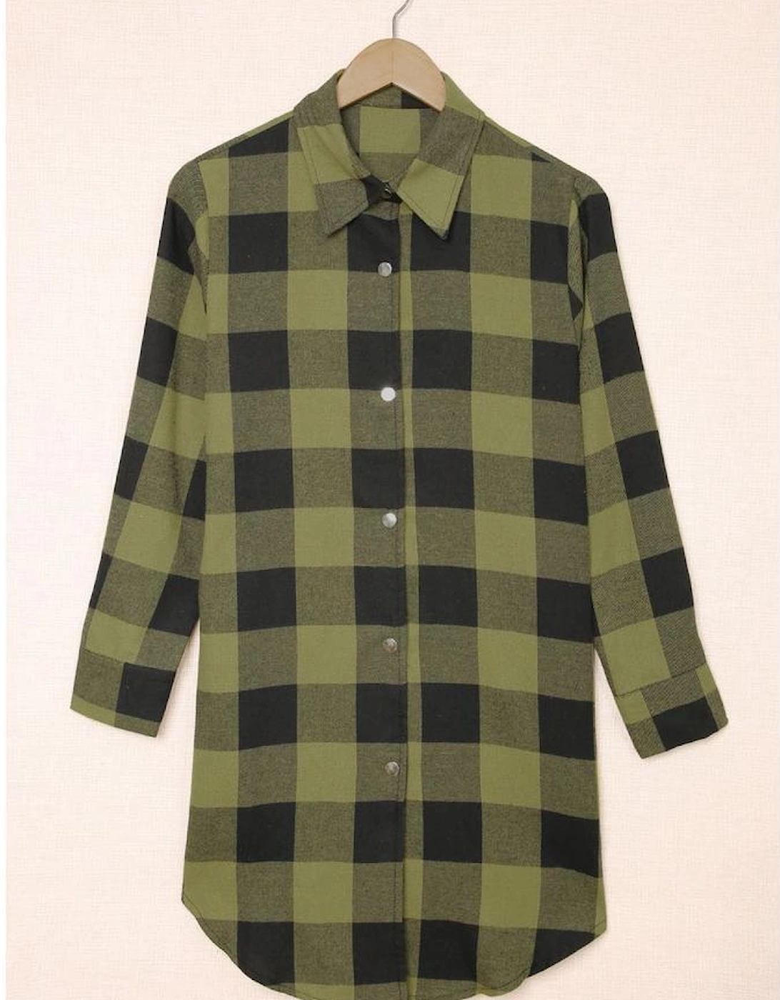 Azura Exchange Plaid Shirt Coat
