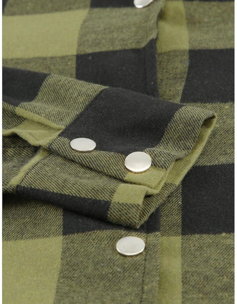 Azura Exchange Plaid Shirt Coat