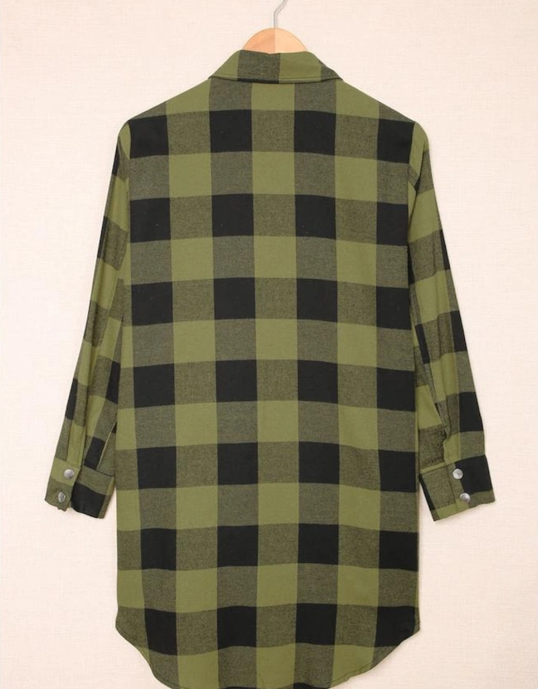 Azura Exchange Plaid Shirt Coat