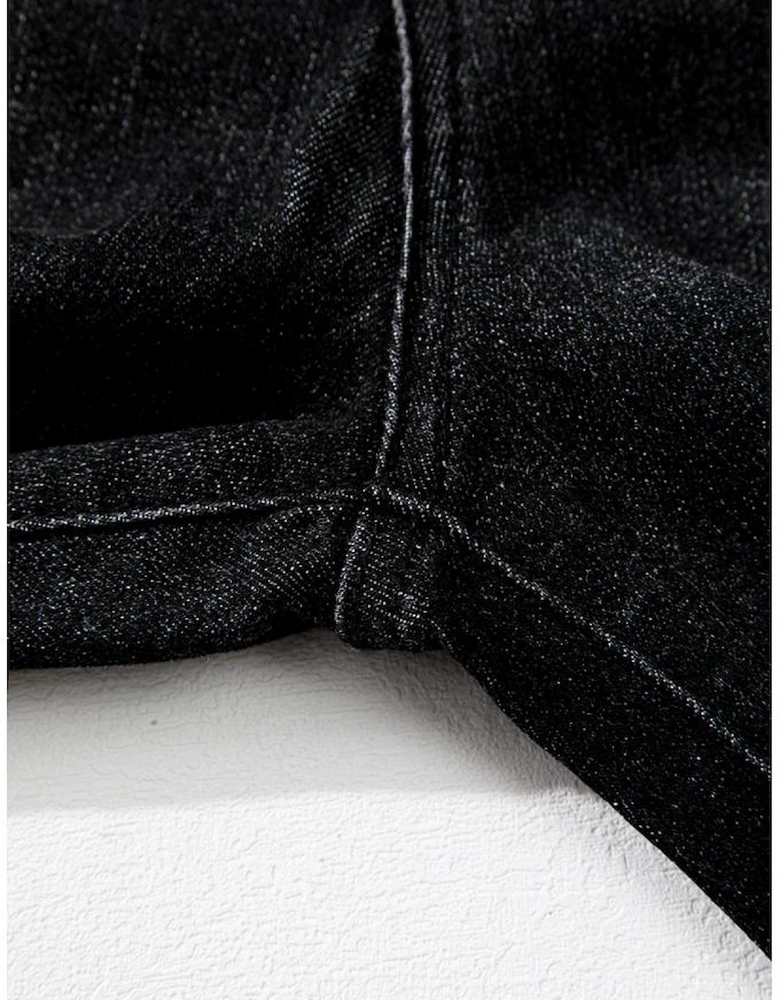 Carbon Grey Mineral Wash Raw Hem High Waist Flared Jeans