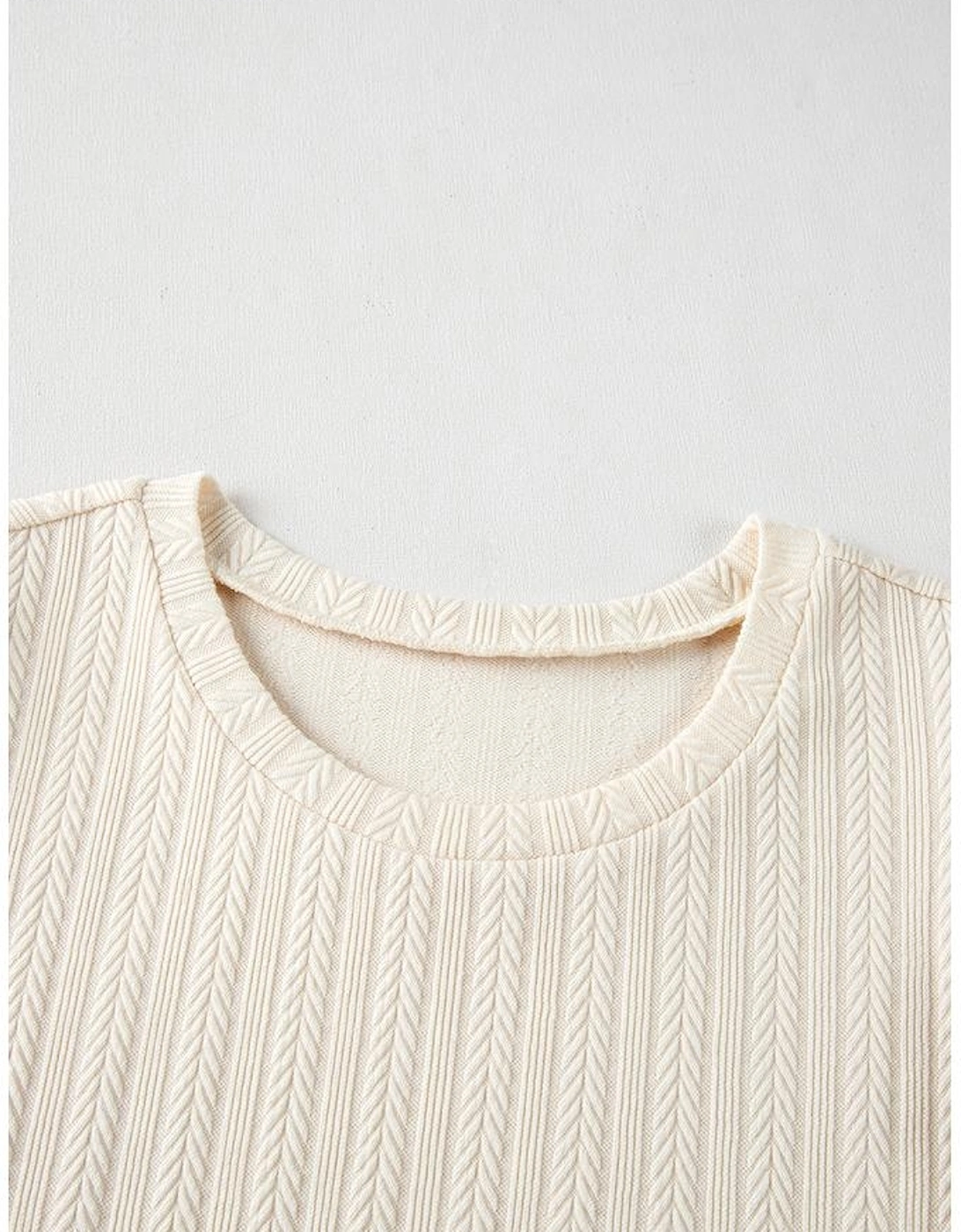 Apricot Polka Dot Mesh Puff Sleeve Textured Blouse