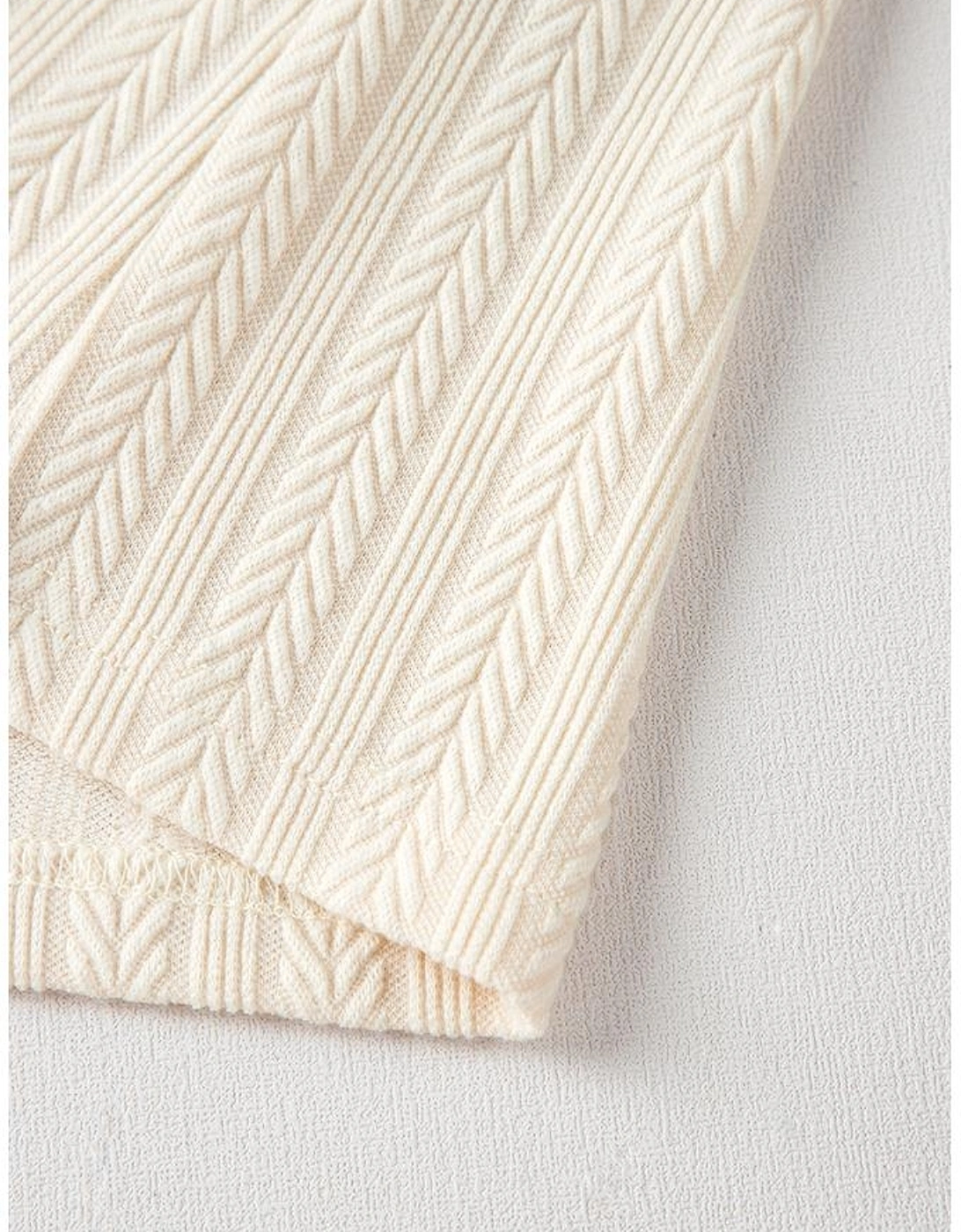 Apricot Polka Dot Mesh Puff Sleeve Textured Blouse