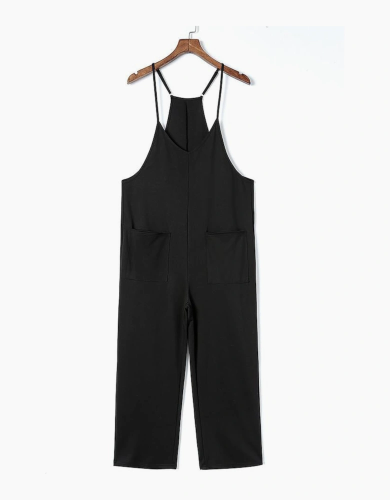 Azura Exchange Spaghetti Strap Straight Leg Jumpsuit with Pockets