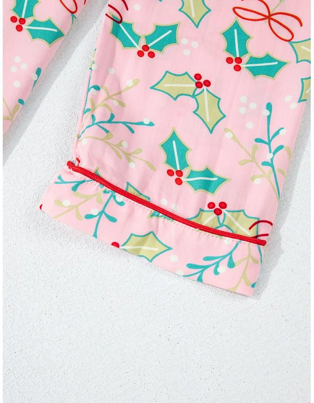 Multicolour Floral Christmas Pajamas Set