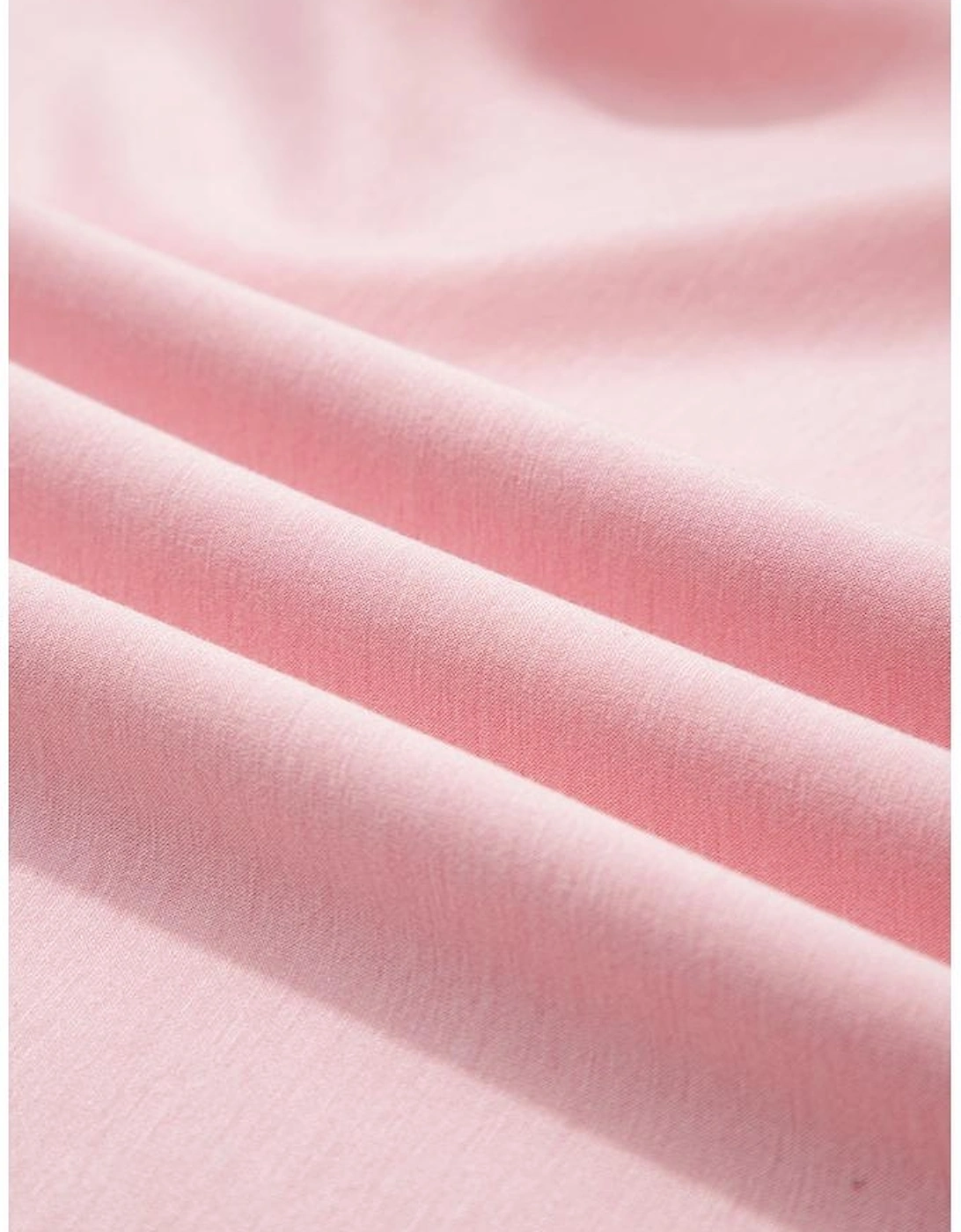 Light Pink Puff Sleeve Pearl Embellished Scallop Trim Top 2 Piece Skort Set