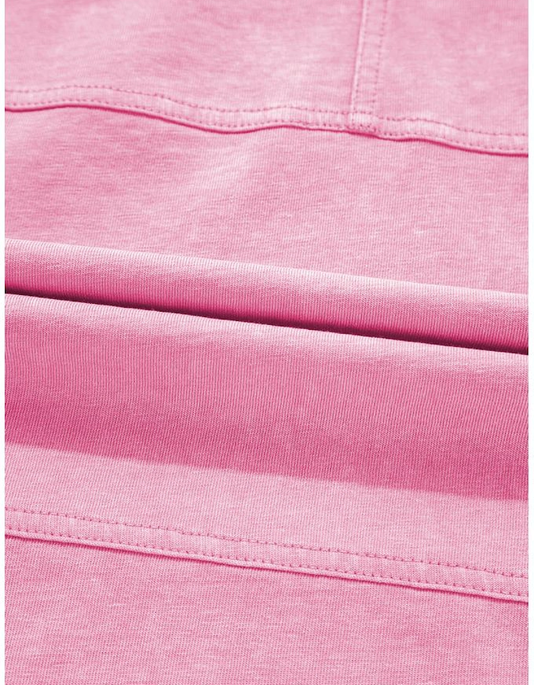 Bonbon Mineral Wash Exposed Seam Drawstring High Waist Wide Leg Cargo Pants