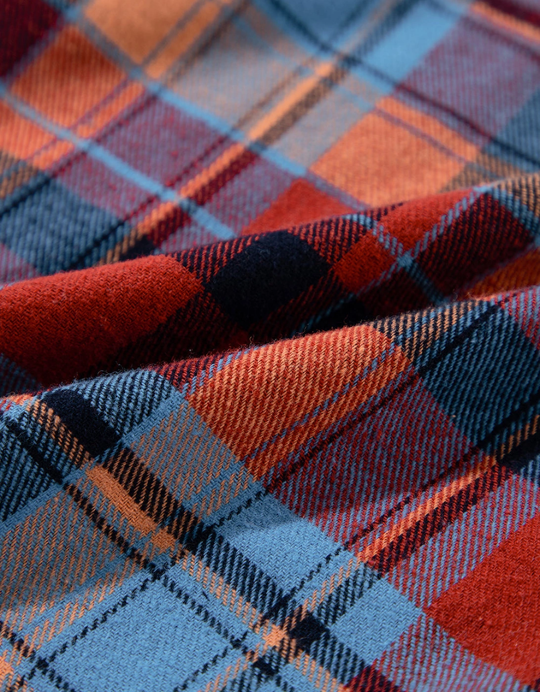 Red Plaid Print Loose Vintage Shirt