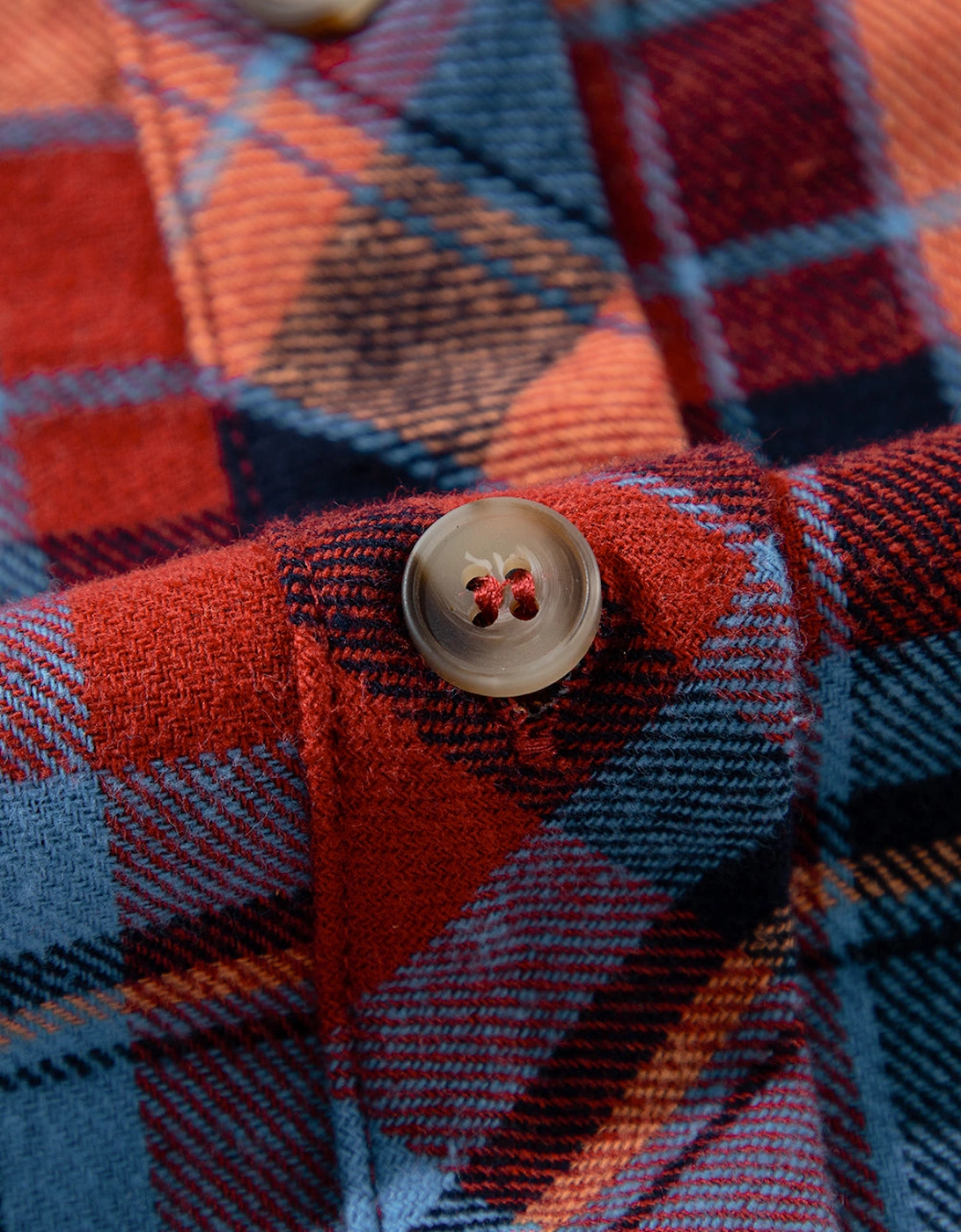 Red Plaid Print Loose Vintage Shirt