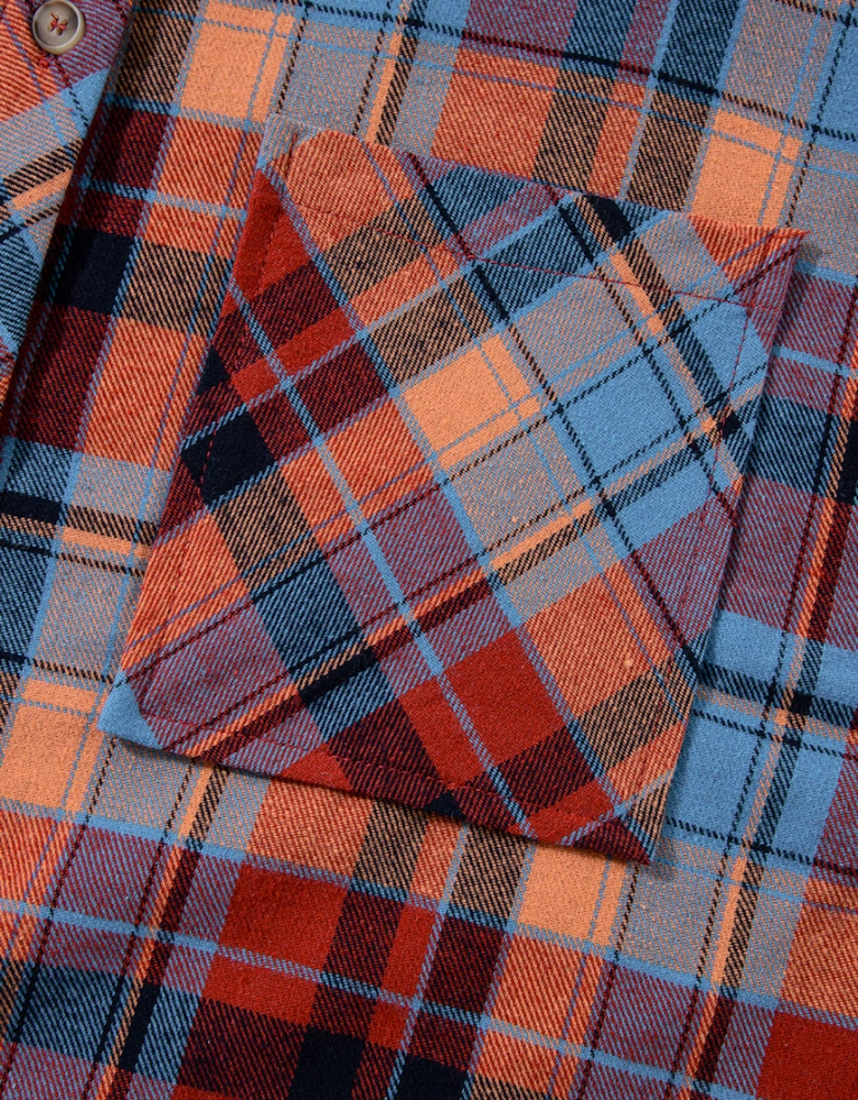 Red Plaid Print Loose Vintage Shirt