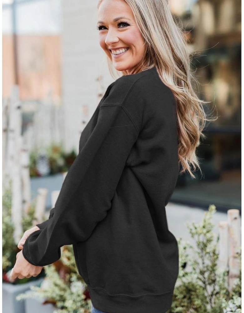 Black Its A Good Day To Play Pickleball Cute Graphic Sweatshirt