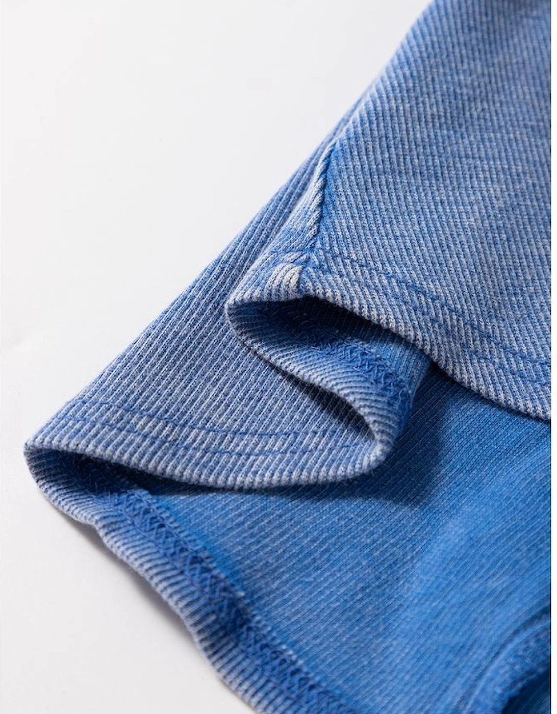 Sky Blue Mineral Wash Ribbed Notch Neck Tank Top