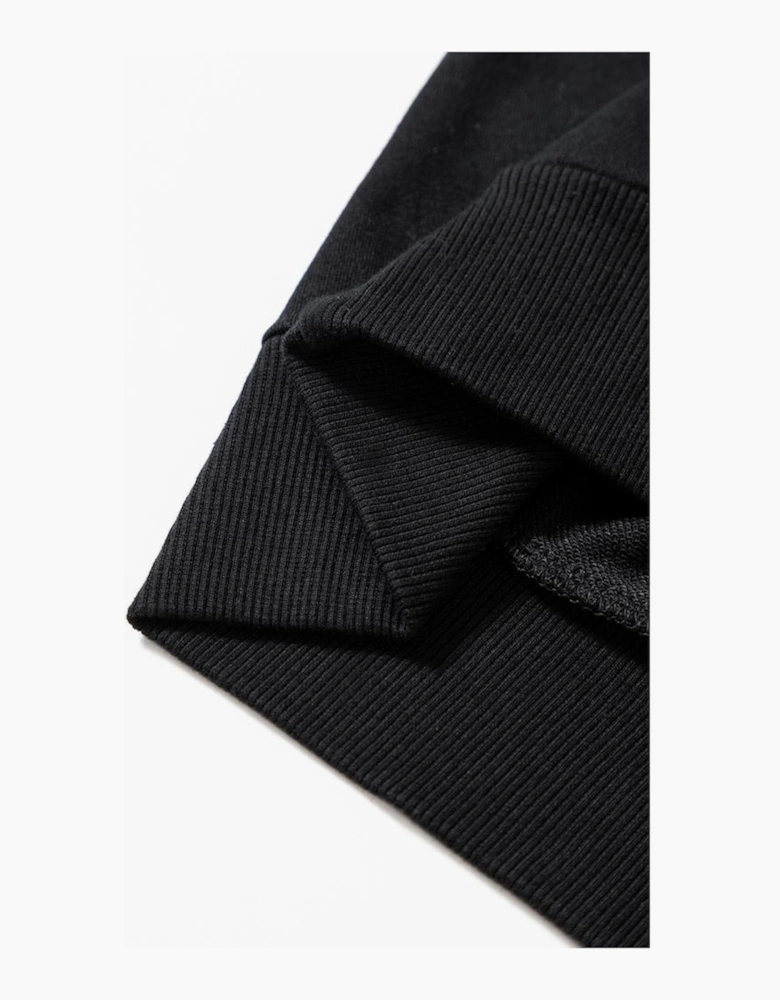 Black Tinsel Game Day Drop Shoulder Graphic Sweatshirt