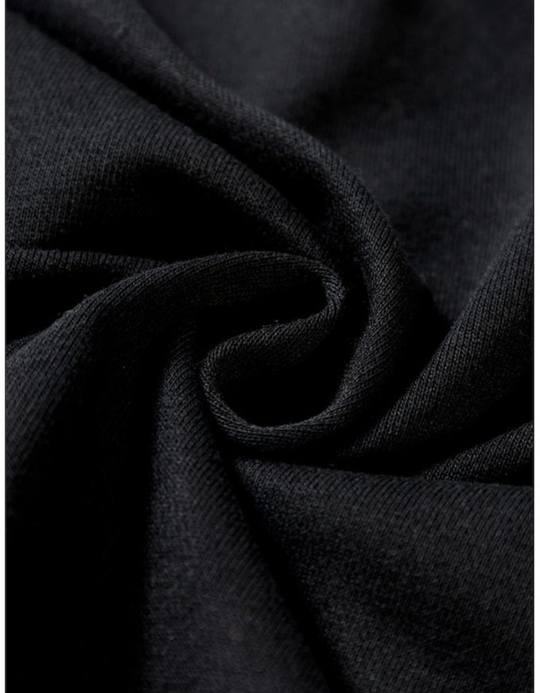 Black Tinsel Game Day Drop Shoulder Graphic Sweatshirt