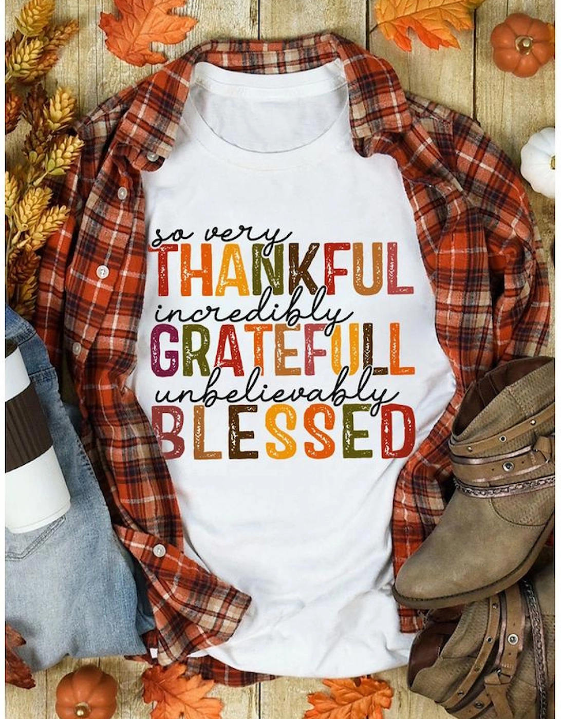 White Thanksgiving Slogan Print Crew Neck T Shirt, 6 of 5
