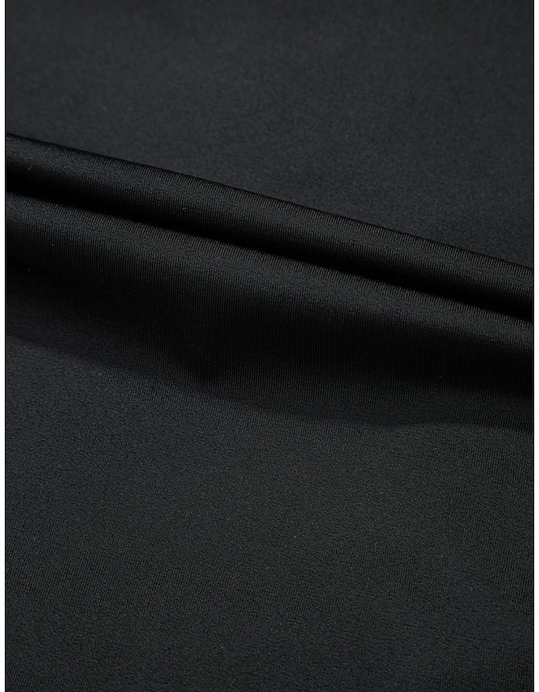 Black Scalloped Trim Beach Shorts