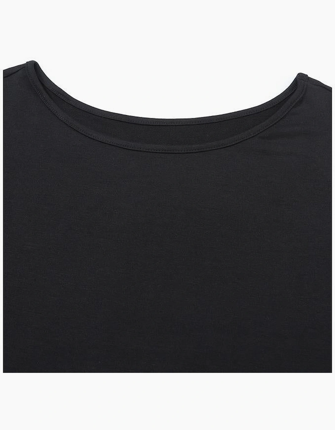 Black Asymmetrical Cut Out Buttoned Long Sleeve Top, 12 of 11