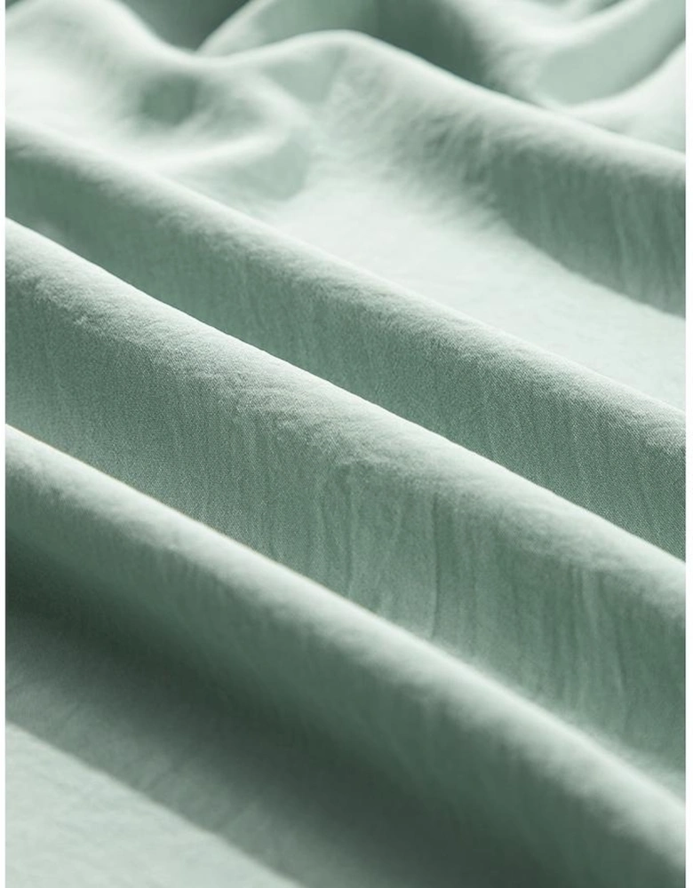 Grass Green Ruffle Trim Short Sleeve Plus Size Flared Mini Dress