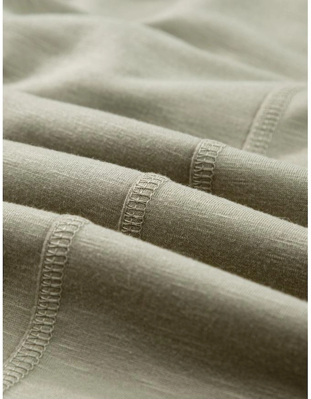 Laurel Green Folded Sleeve Twisted Mini T-Shirt Dress