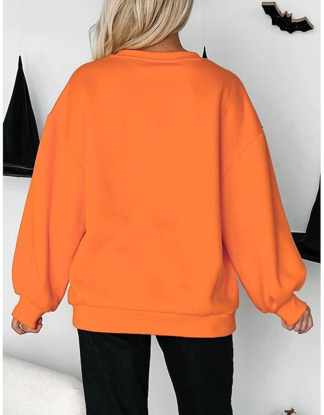 Carrot Dancing Critters Sequin Halloween Crewneck Sweatshirt