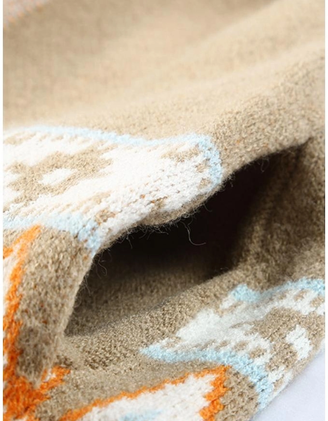 Azura Exchange Khaki Aztec Print Knitted Cardigan