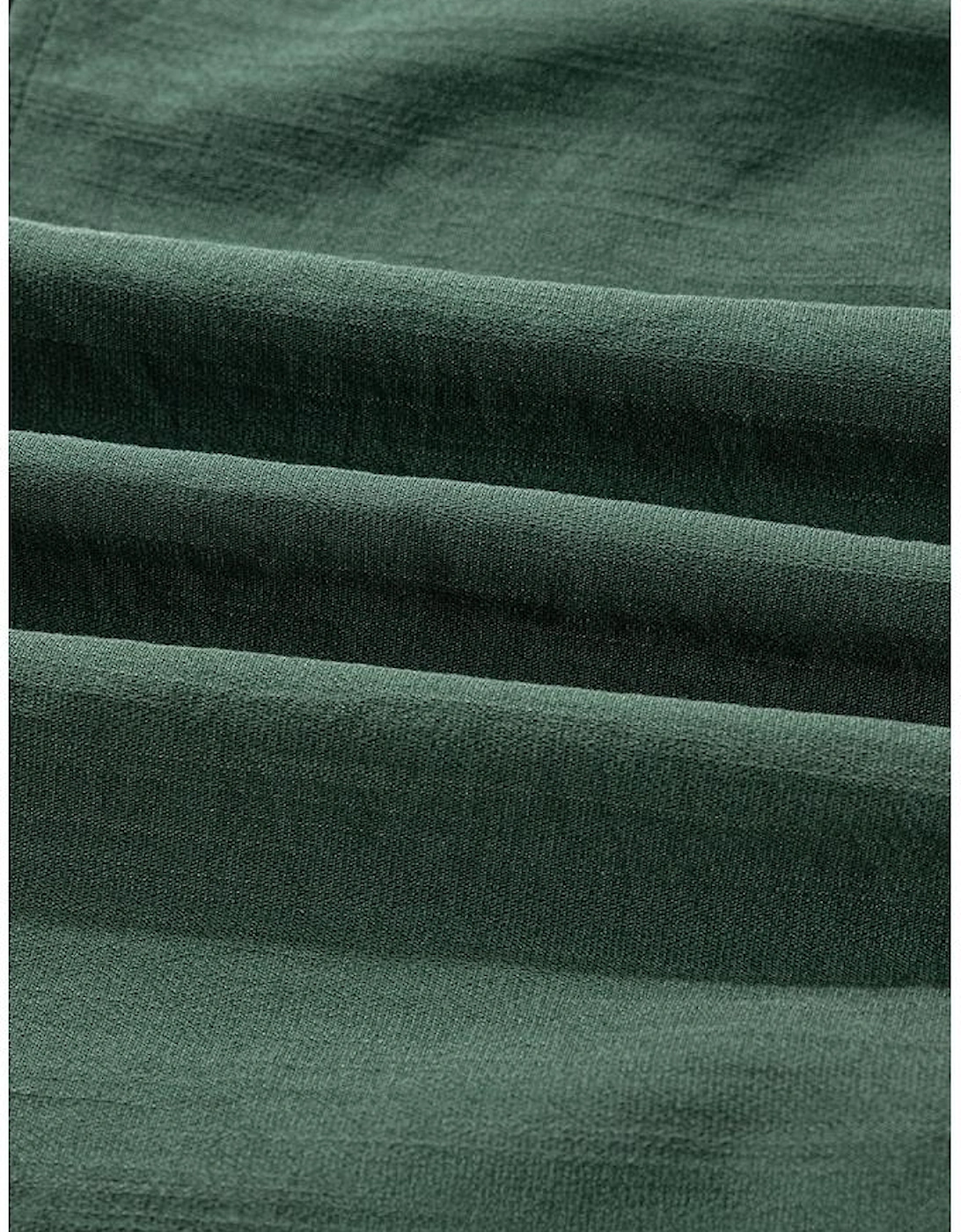 Canton Contrast Ricrac Trim Button V Neck Knotted Bracelet Sleeve Shift Dress