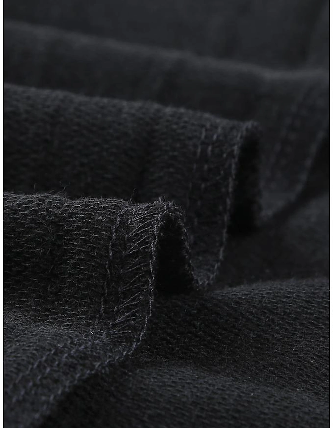 Leopard Insert Black Sweatshirt