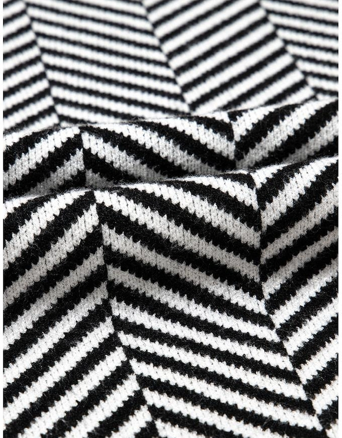 Black Contrast Edge Crew Neck Drop Shoulder Sweater