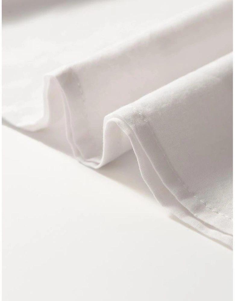 White Floral Embroidered Short Sleeve V Neck Blouse