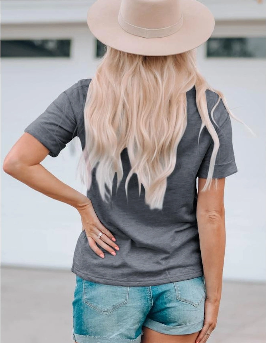 Gray YALL Western Boots Printed Tee