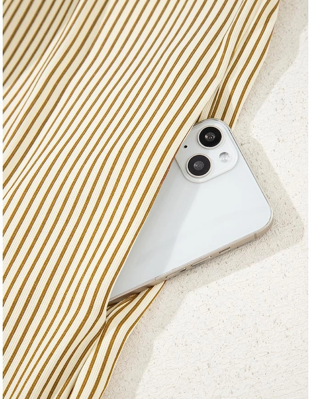 Brown Stripe Collared Neck Cuffed Long Sleeve Drop Waist Mini Dress