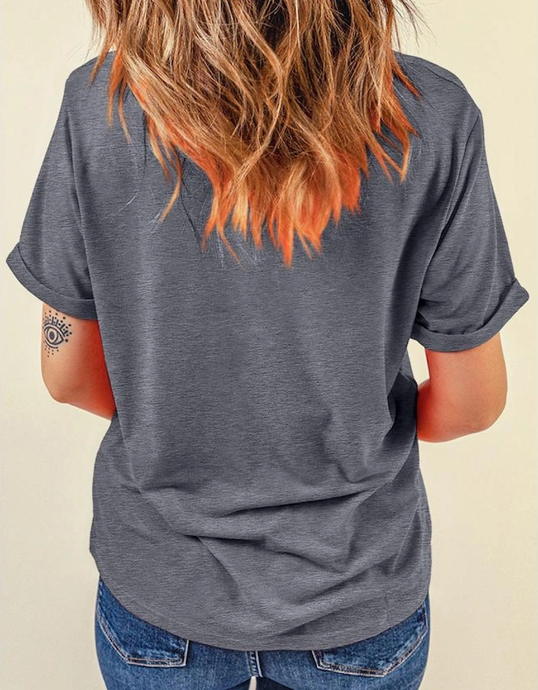 Gray FOREVER CHASING SUNSETS Graphic Summer T Shirt