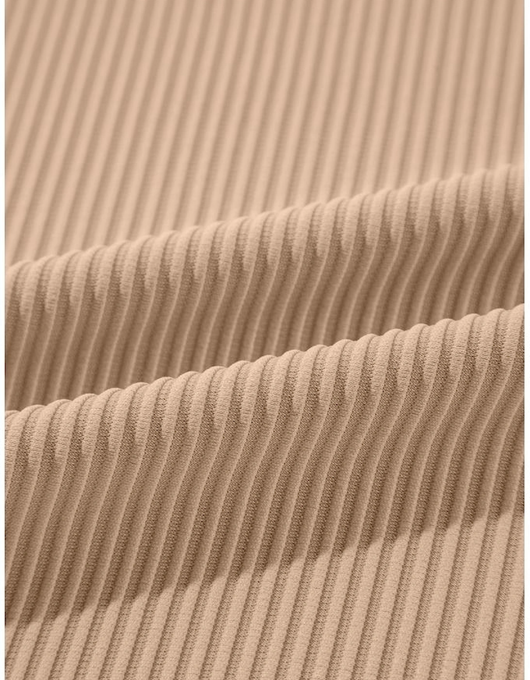 Parchment Lace Patchwork Ribbed Knit Open Front Duster Cardigan