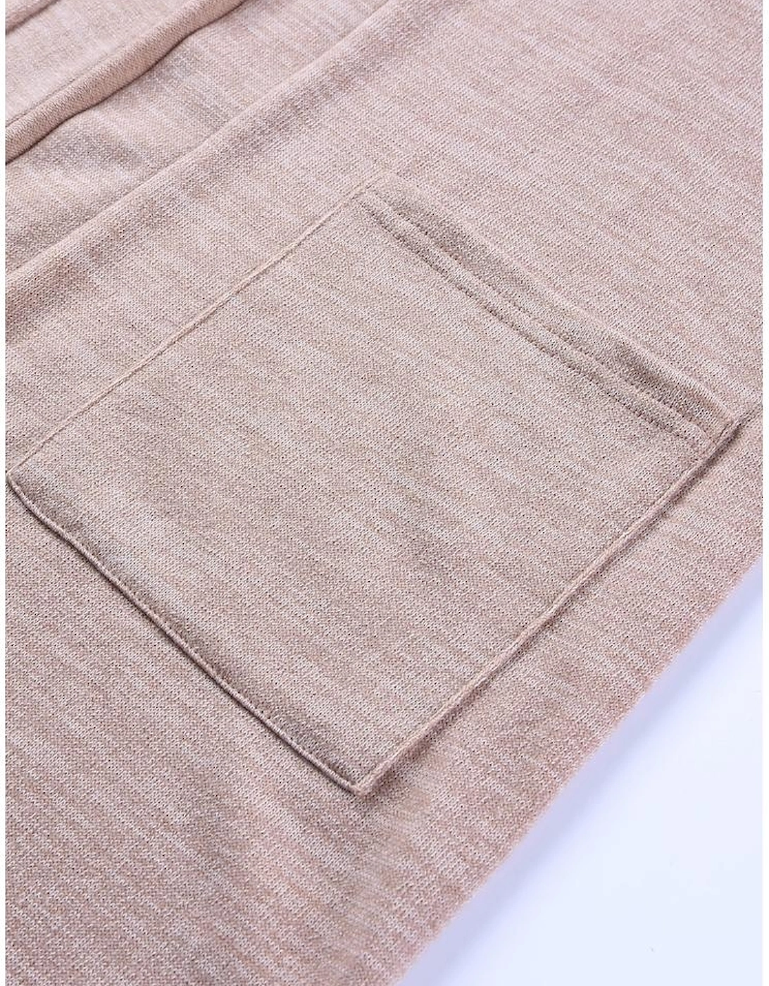 Pink Tunic Back Open Front Cardigan with Pockets