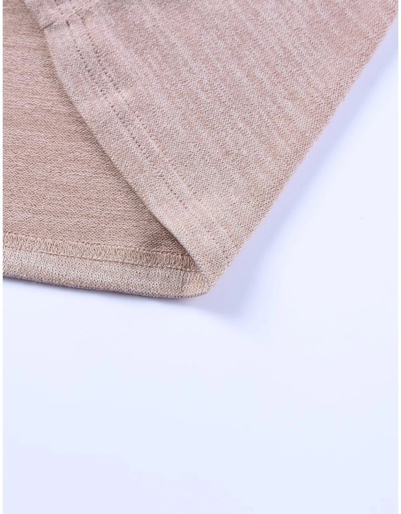 Pink Tunic Back Open Front Cardigan with Pockets