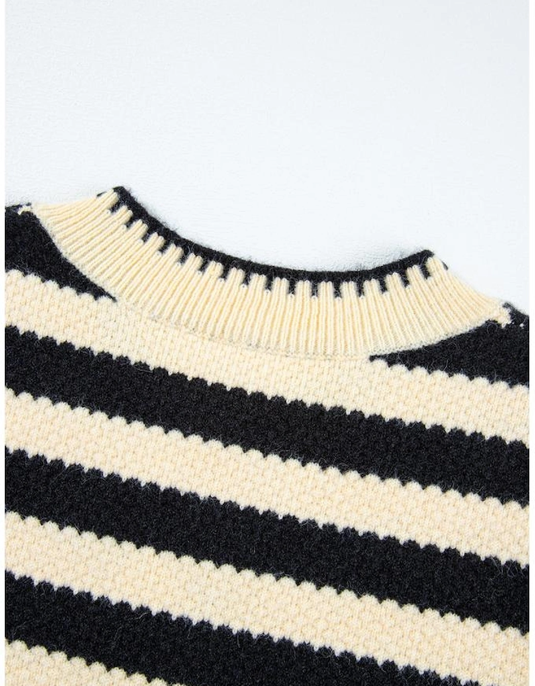 Apricot Stripe Chic Golden Button Cardigan Sweater