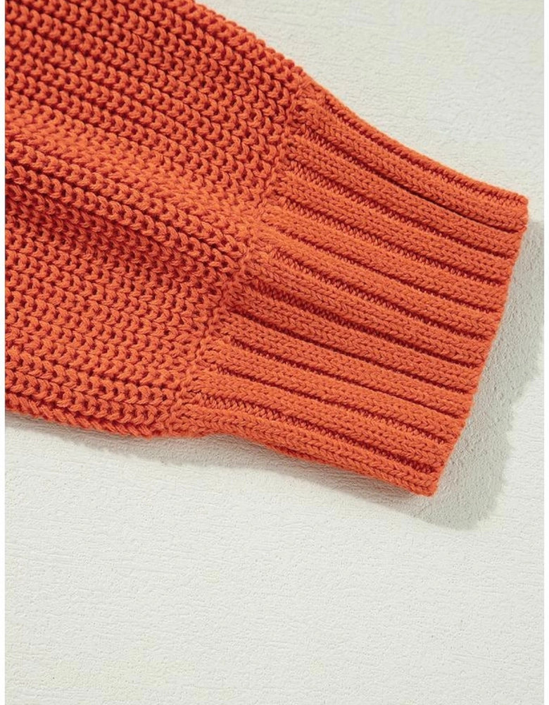 Gold Flame Thanks Giving Letter Graphic Crew Neck Sweater