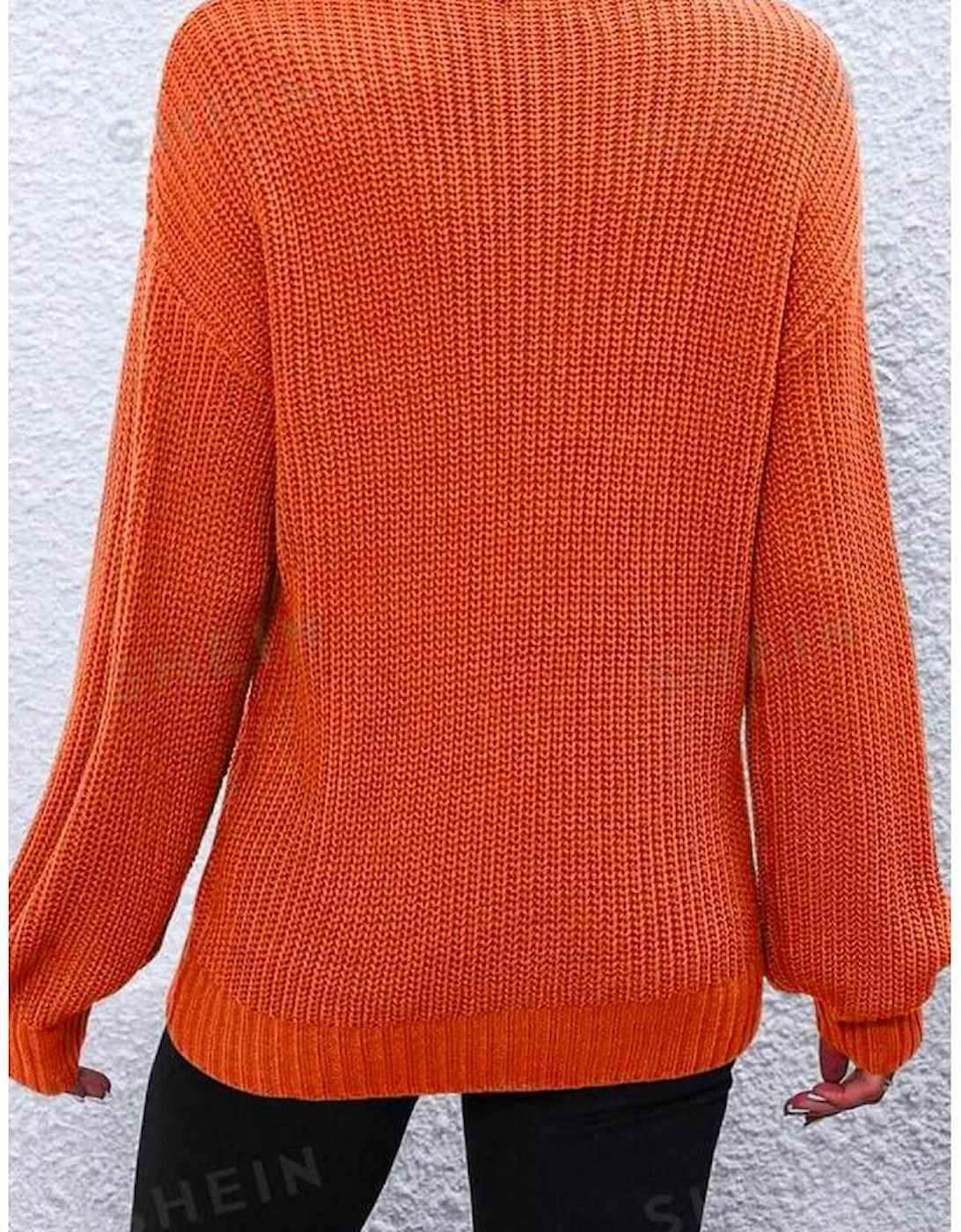 Gold Flame Thanks Giving Letter Graphic Crew Neck Sweater