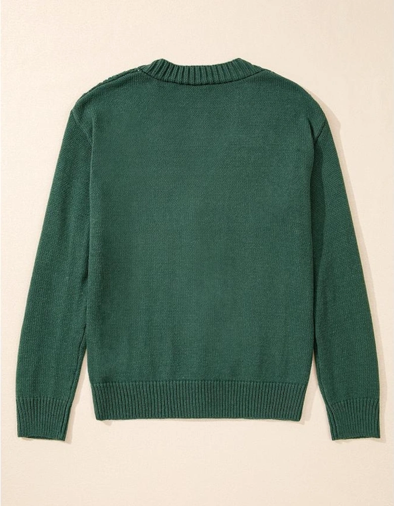 Canton Open Knit Drop Shoulder Sweater Cardigan