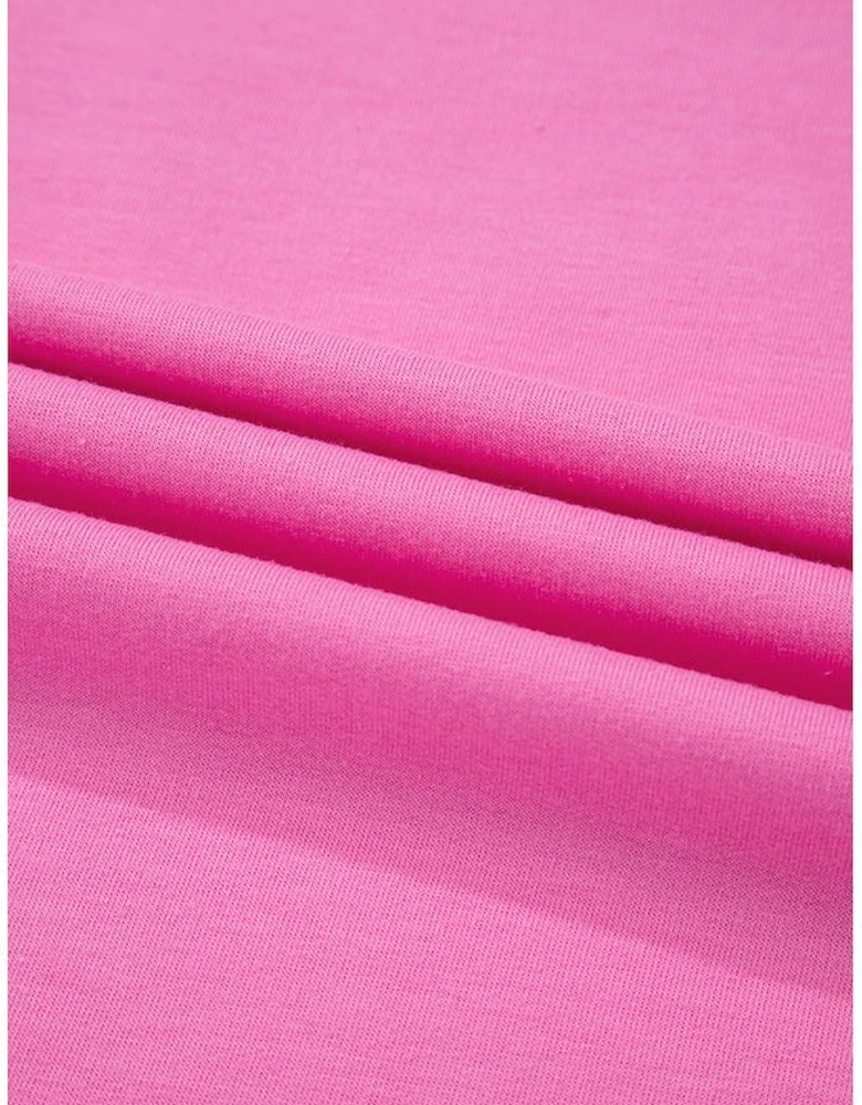 Bonbon Striped Patch Front Casual Tee