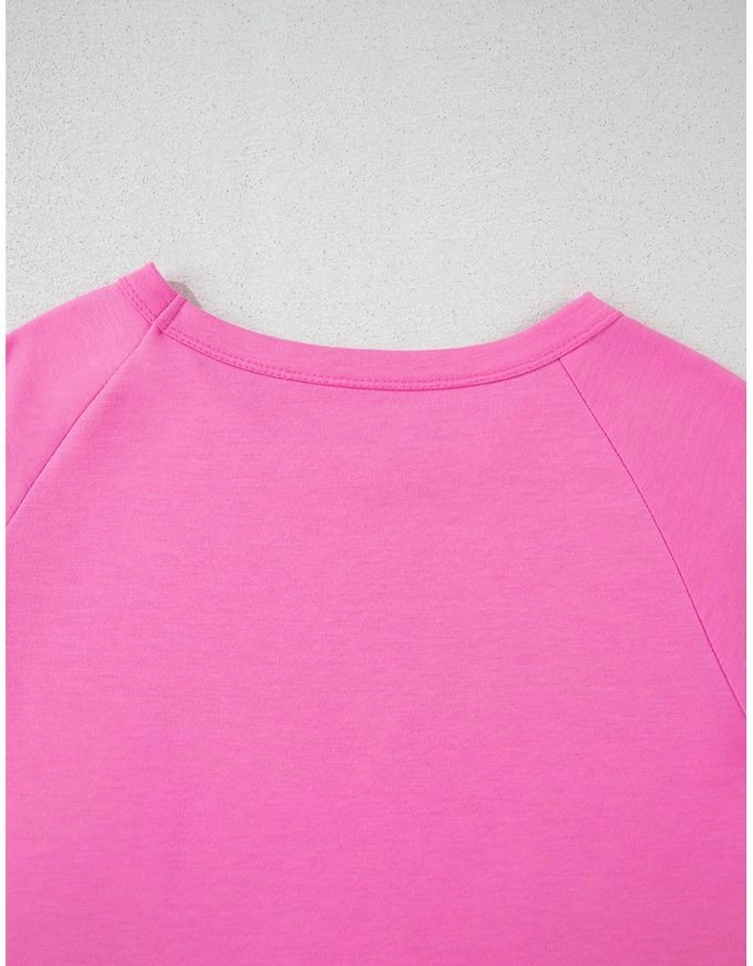 Bonbon Striped Patch Front Casual Tee