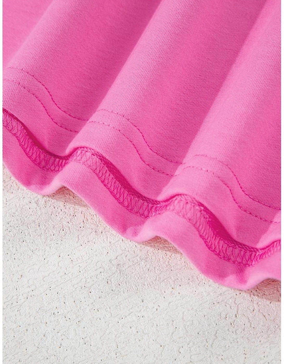 Bonbon Striped Patch Front Casual Tee