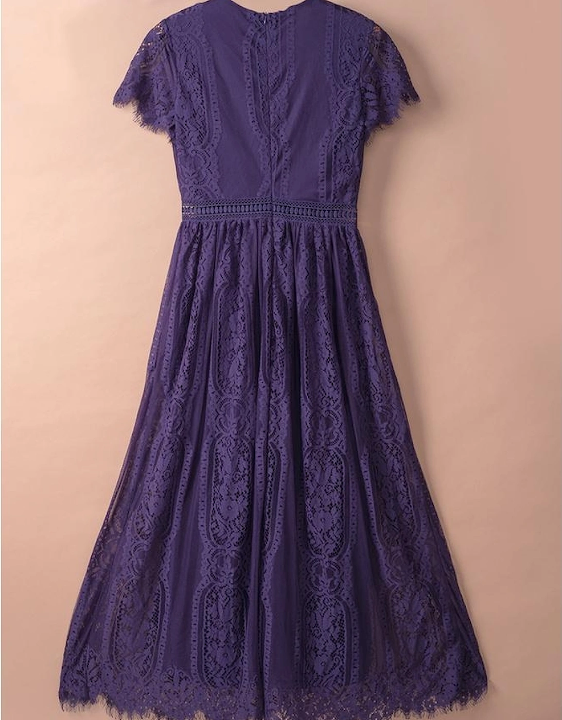 Blue Blue Fill Your Heart Lace Maxi Dress