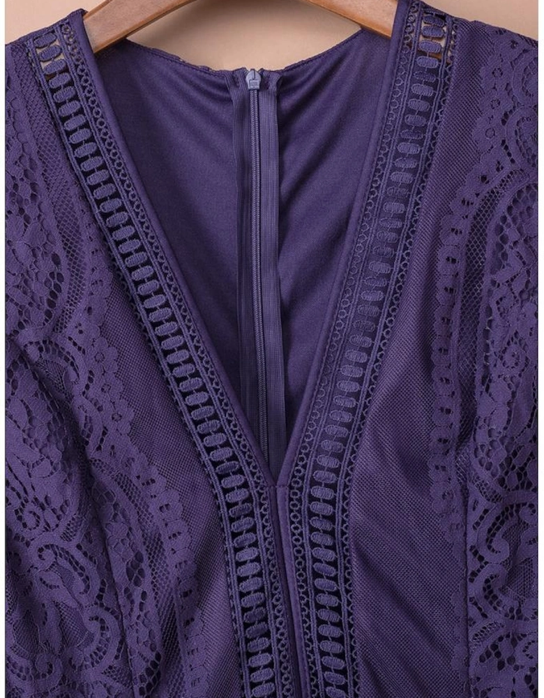 Blue Blue Fill Your Heart Lace Maxi Dress