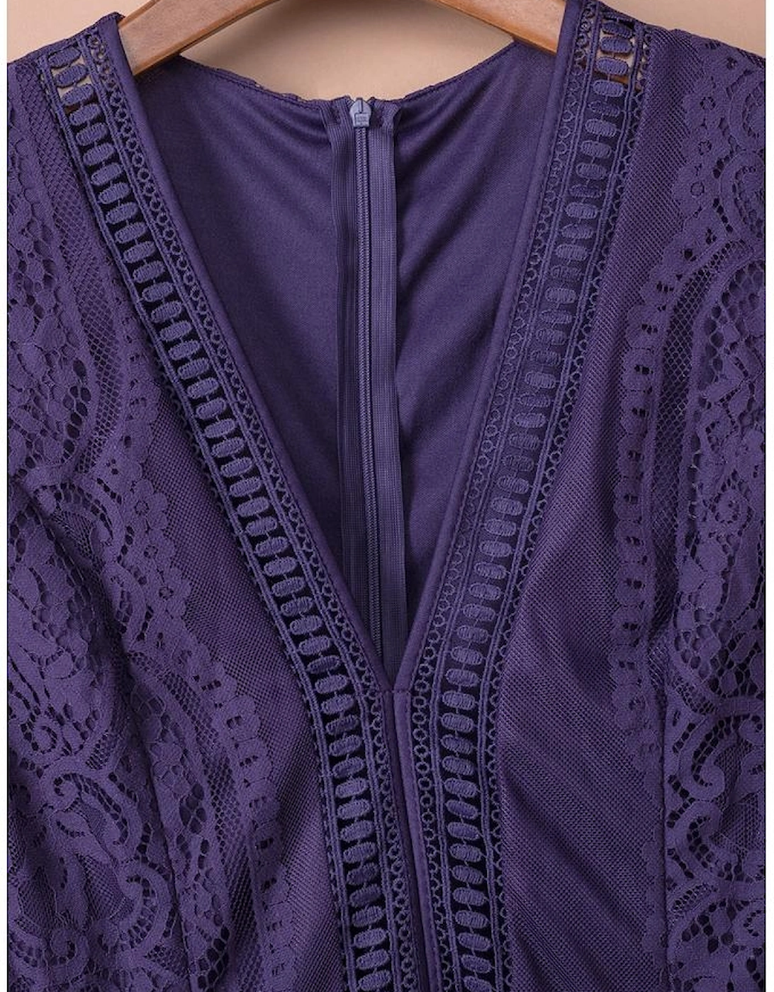 Blue Blue Fill Your Heart Lace Maxi Dress