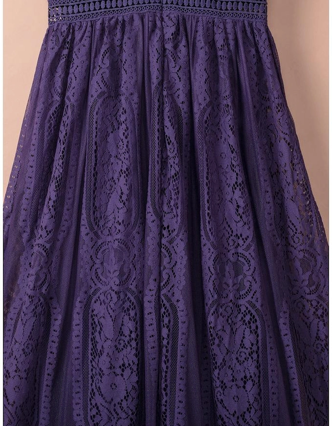 Blue Blue Fill Your Heart Lace Maxi Dress