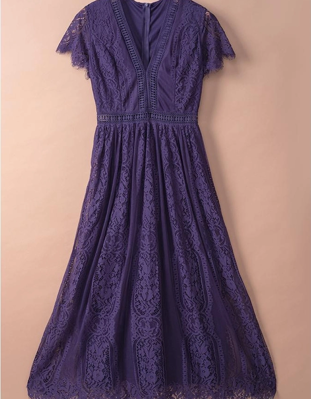 Blue Blue Fill Your Heart Lace Maxi Dress