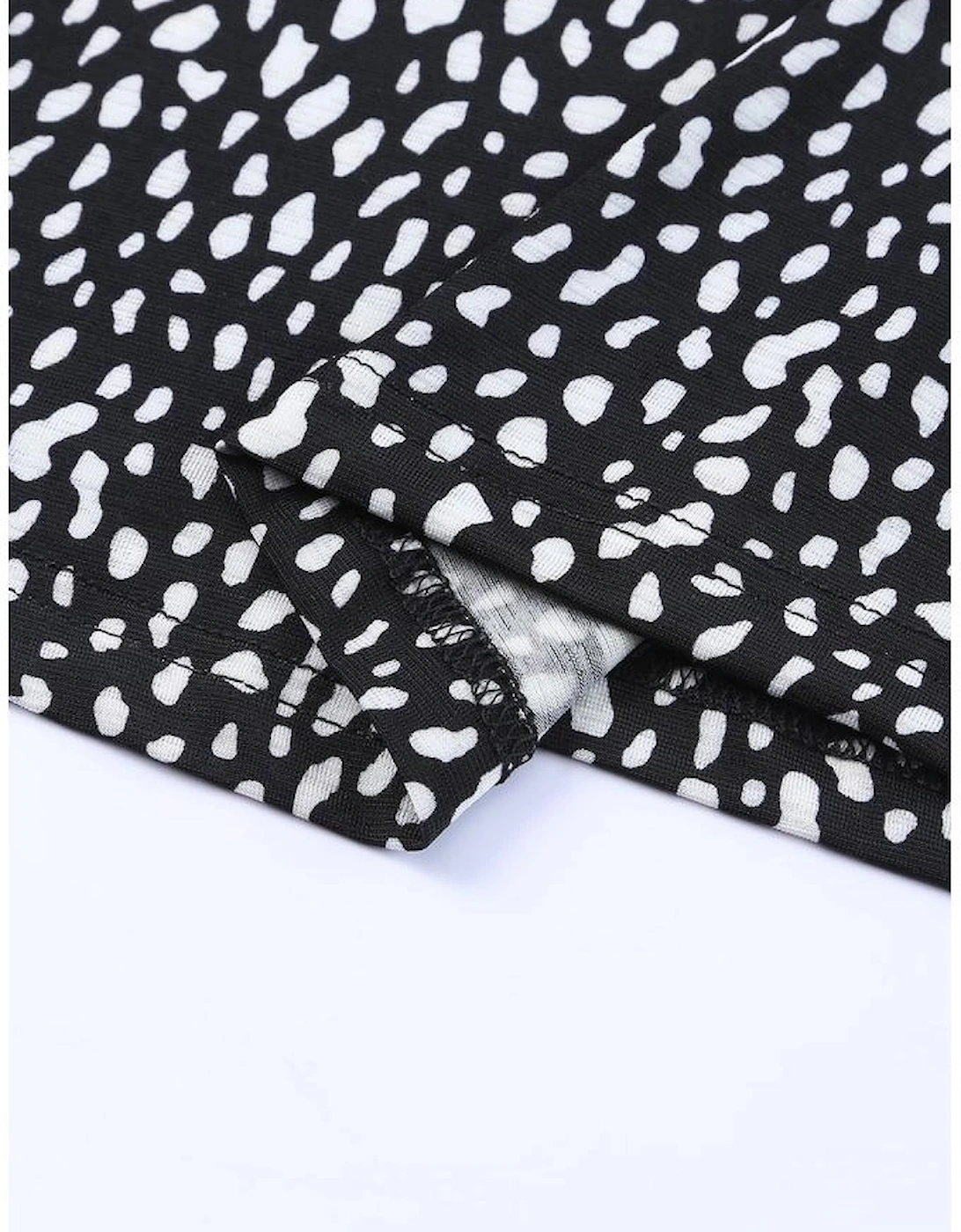 Black Cheetah Print O-neck Short Sleeve T Shirt